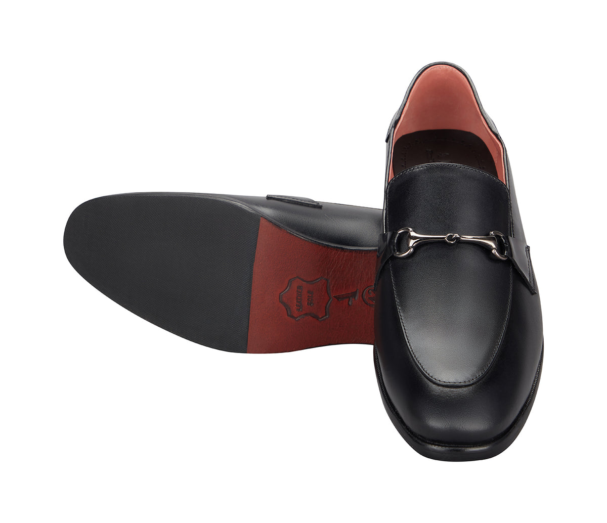 Loafer with Centre Ornament - Black