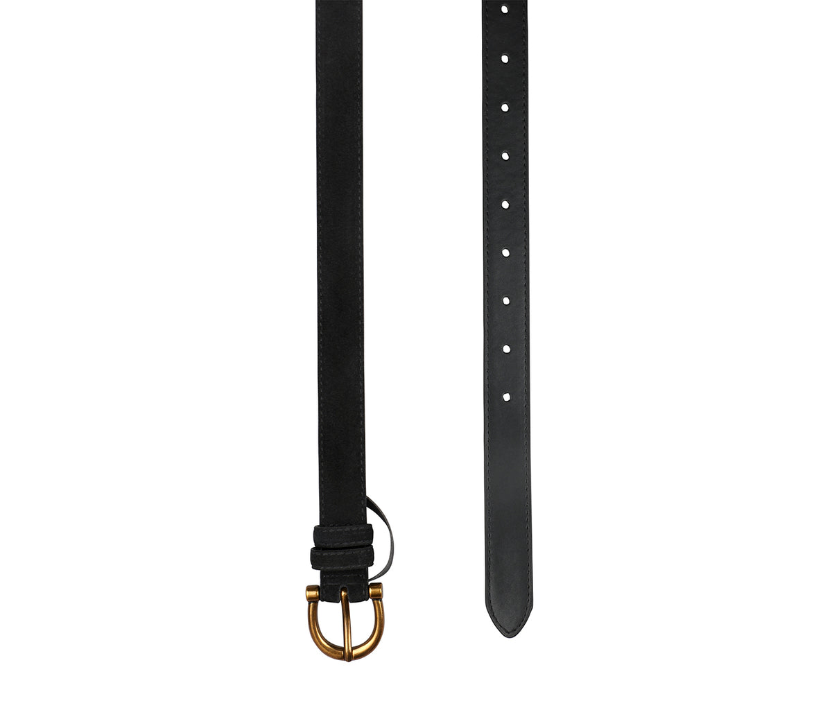 Women's stylish belt in Leather - Black