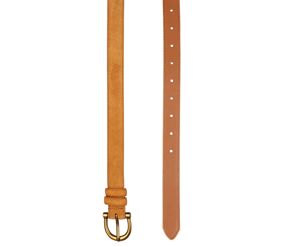Women's stylish belt in Leather - Tan
