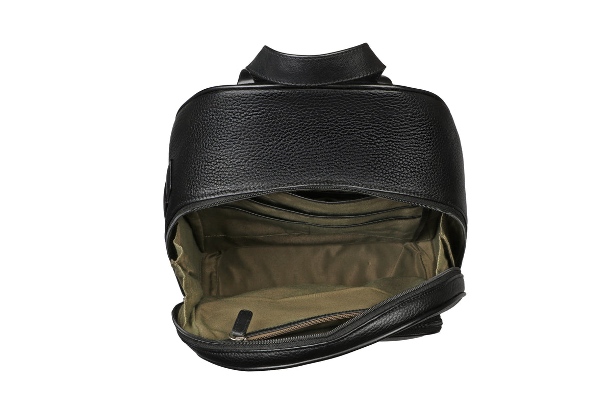 Miguel Laptop, Portfolio Office Executive Bag in Genuine Leather - Black