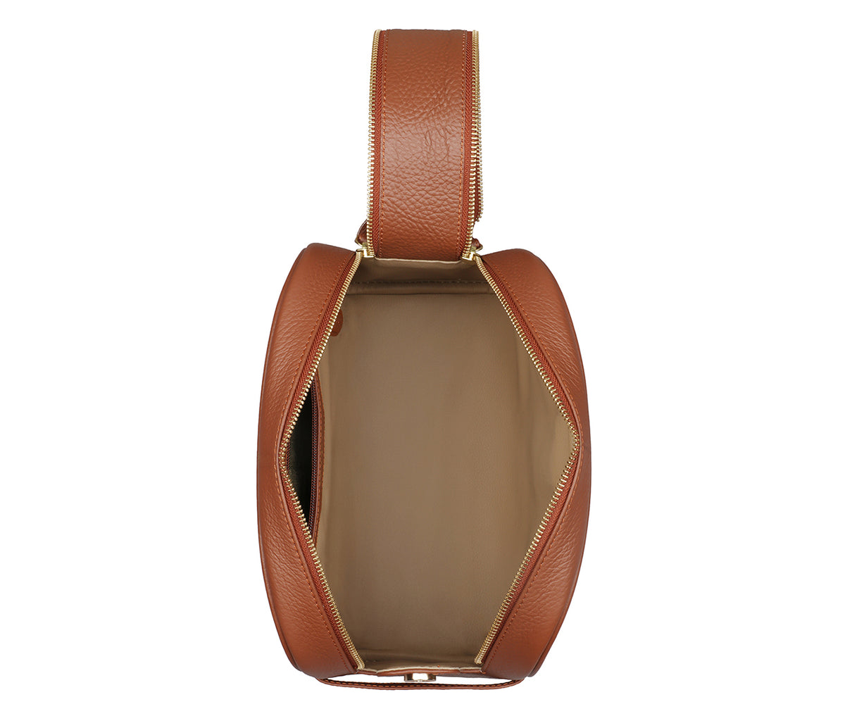 Unisex Wash & Toiletry Travel Pouch - Tan