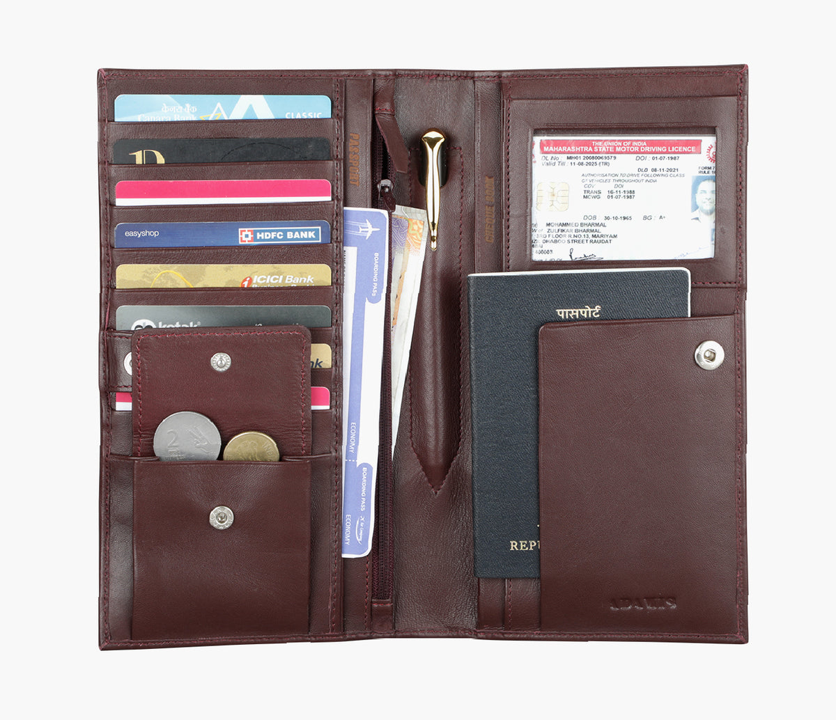 Novio Travel Wallet-Wine