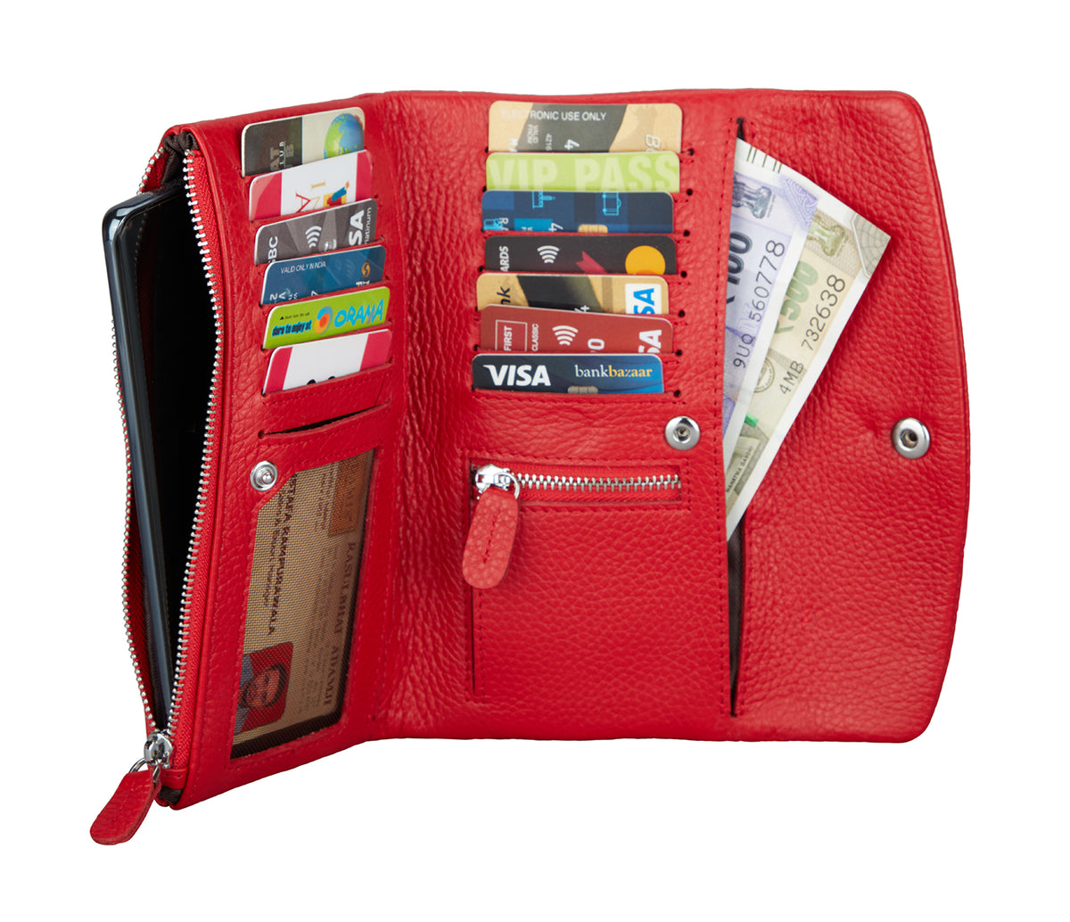 Elodia Womens Wallet - Red