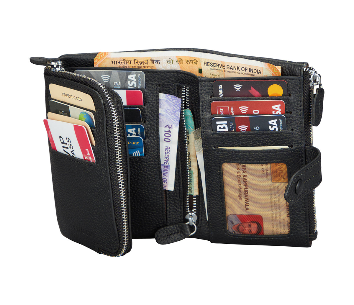 Cintia Womens Wallet - Black