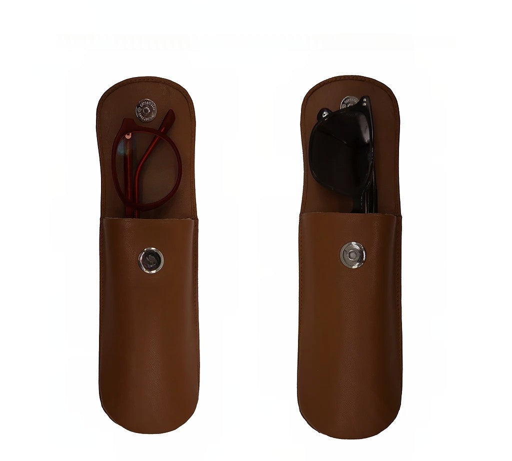 Reading Spectacle Semi Hard Case - Tan