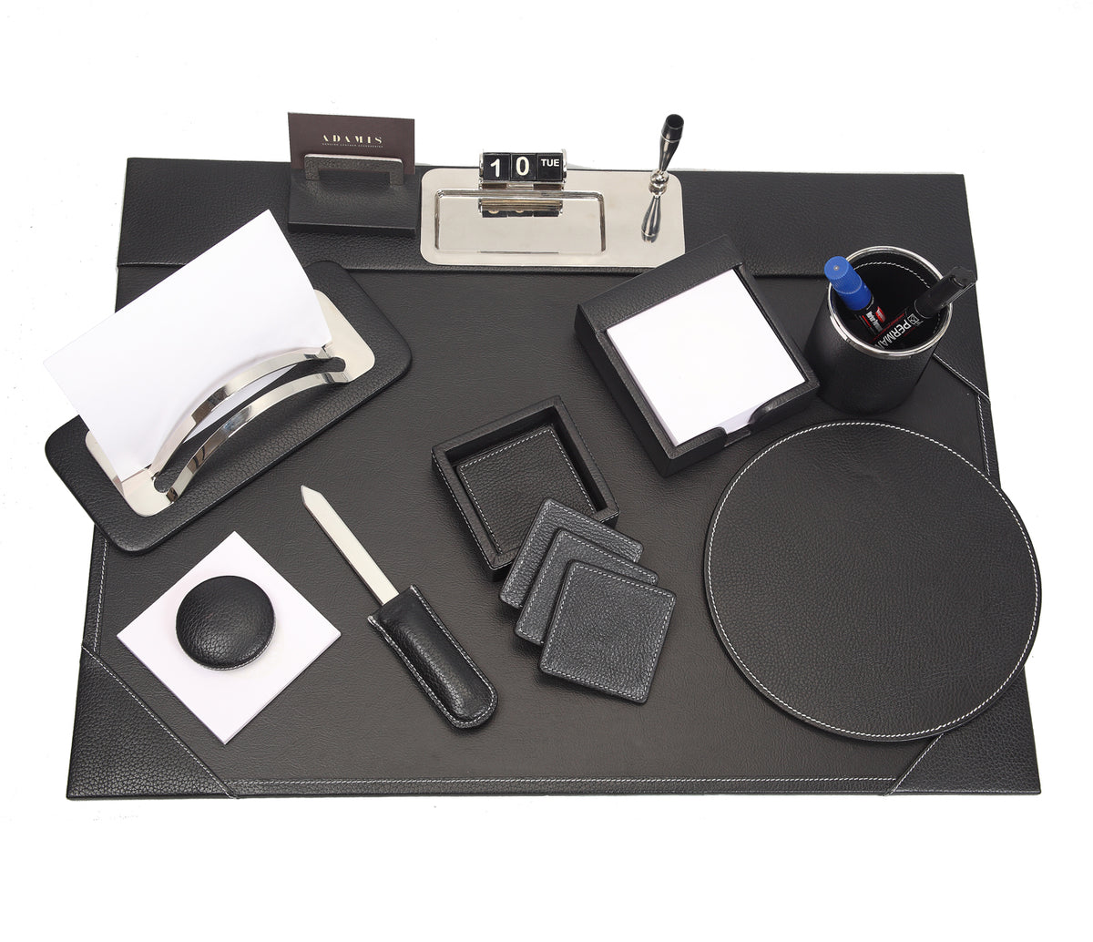 Office Desk Set Organiser - Black