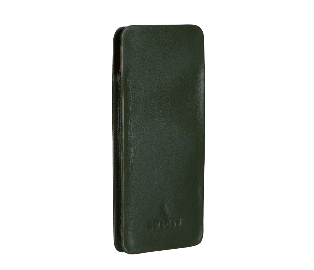 Soft Stitch Free Spectacle Case - Green