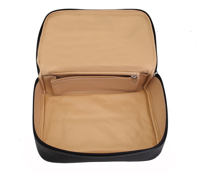 Unisex Wash & Toiletry Travel Pouch - Black