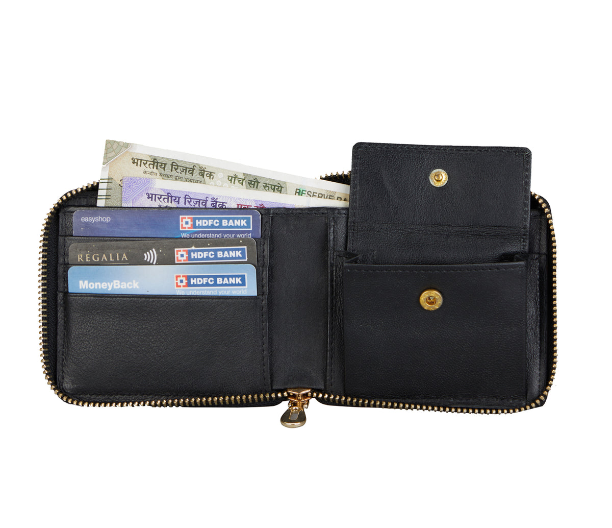 Denzel Mens Wallet-Black
