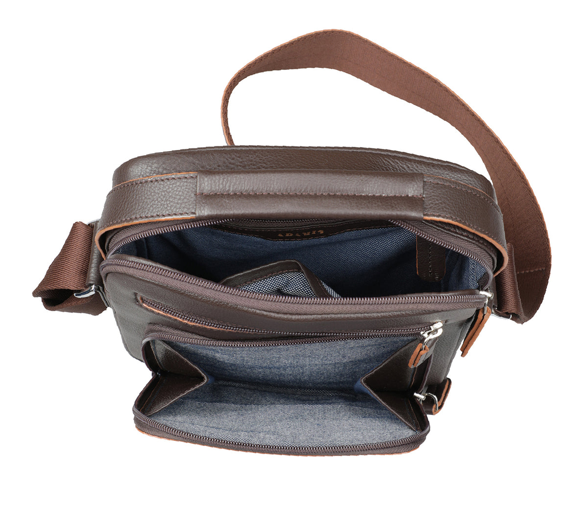 Rafael Cross Body Bag-Brown