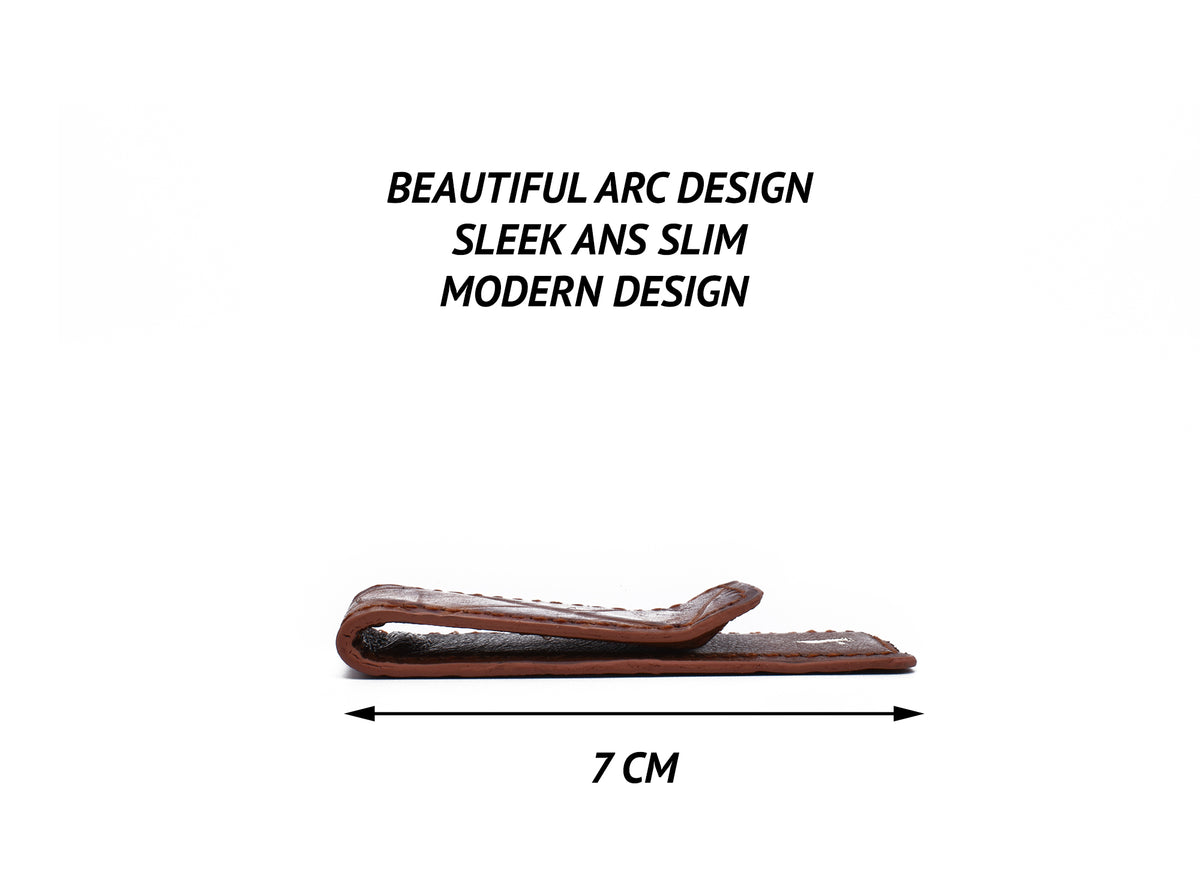 Multipurpose Card And Money Clip-Tan