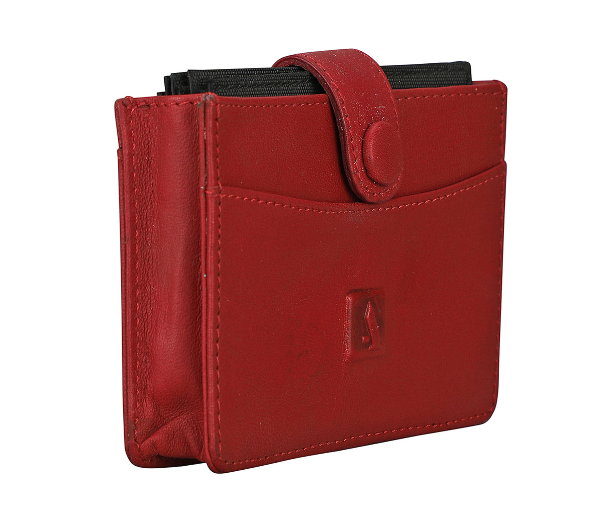 Blue Card Case - Red