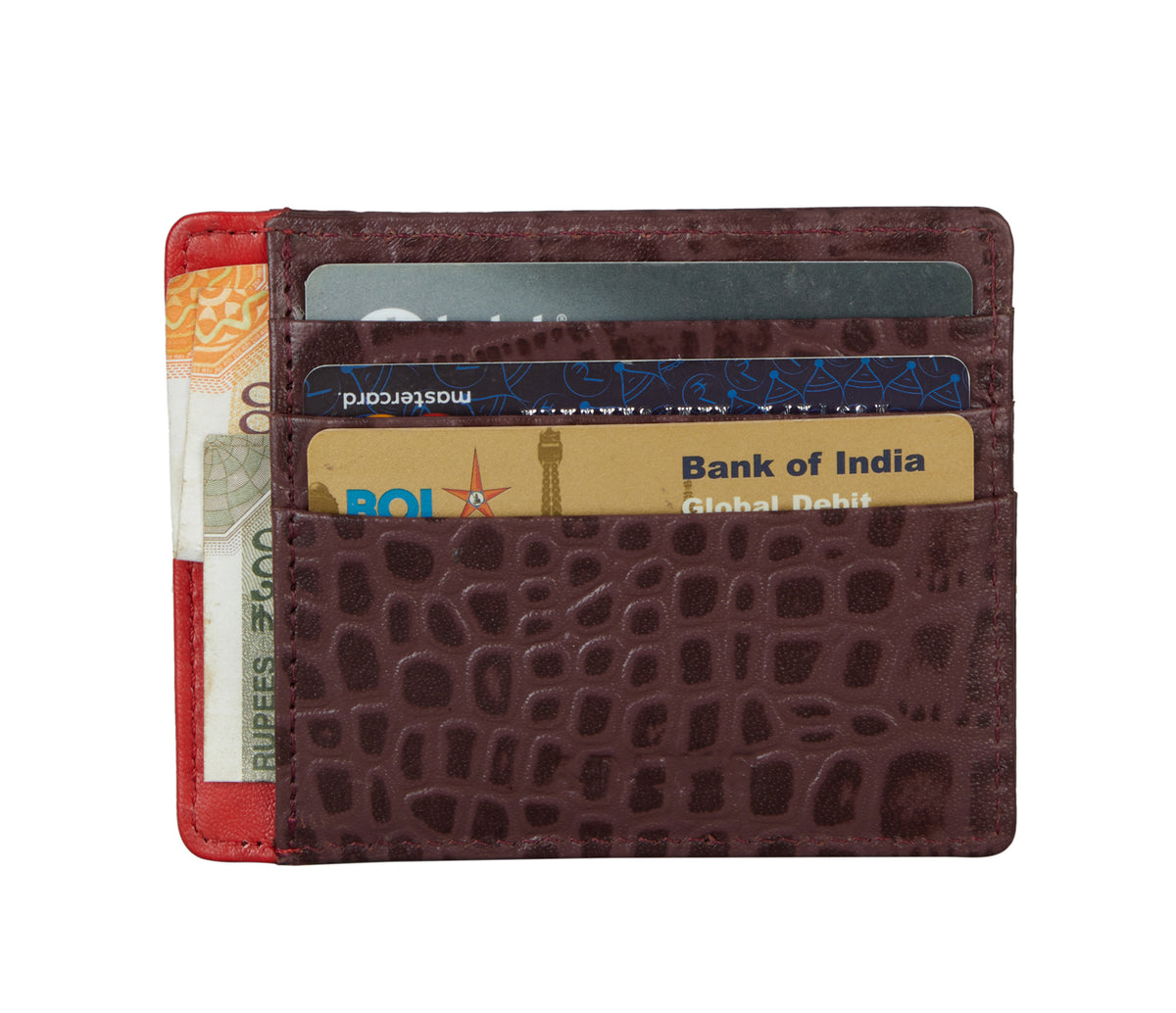 Credit and Business Card Case - Wine