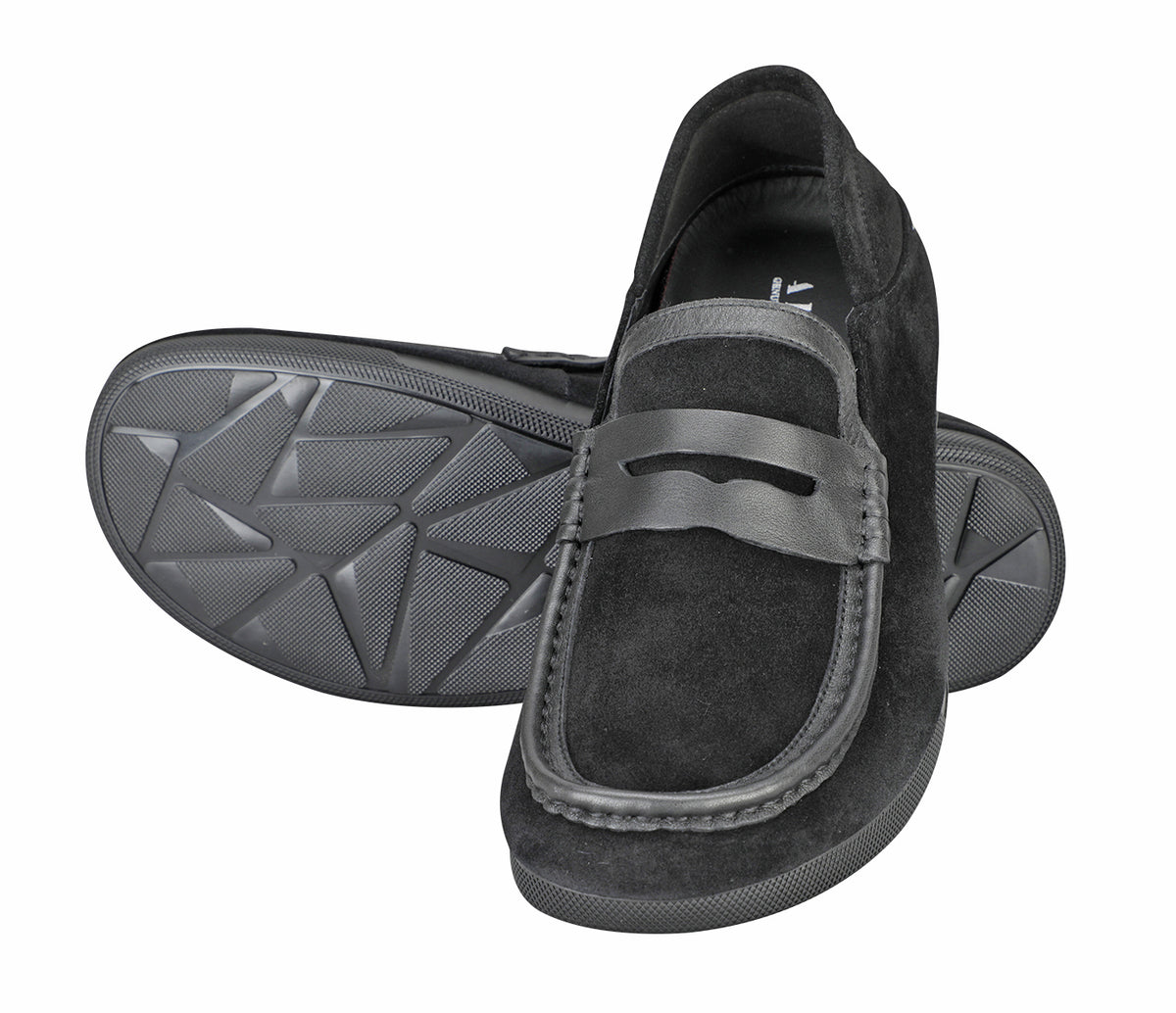 Suede Moccasin - Black