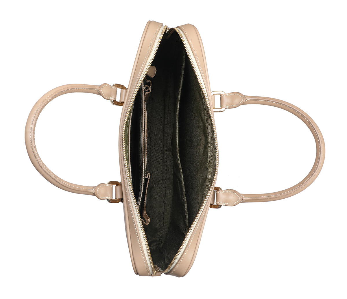 Reyes Laptop Portfolio Bag - Beige