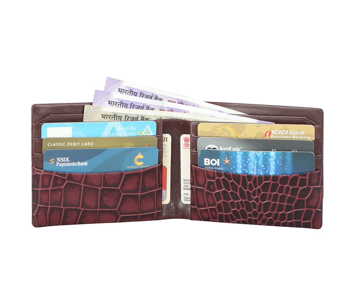 Oscar Mens Wallet - Wine