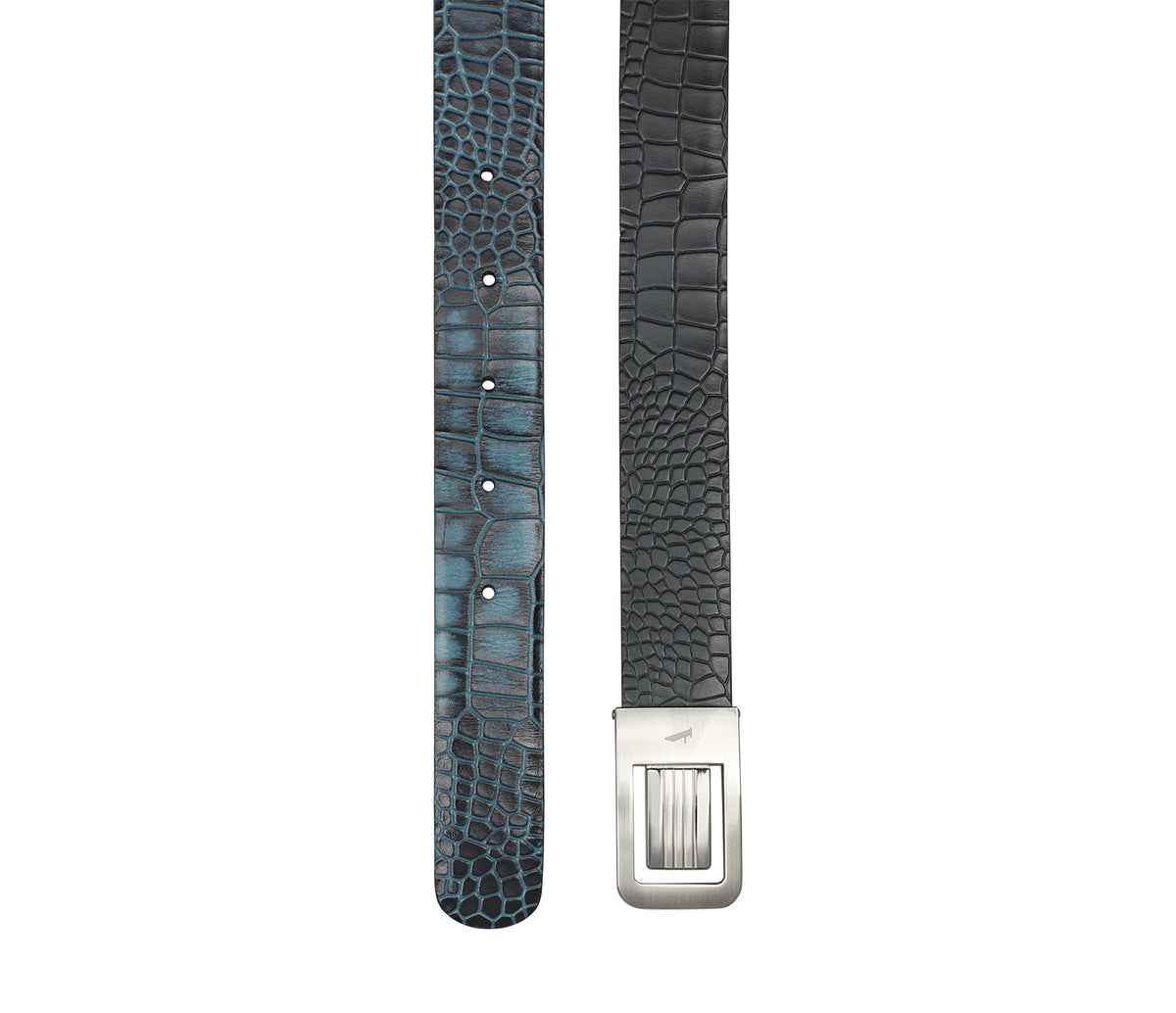 Men's Formal Wear Reversible Belt - Black/Blue