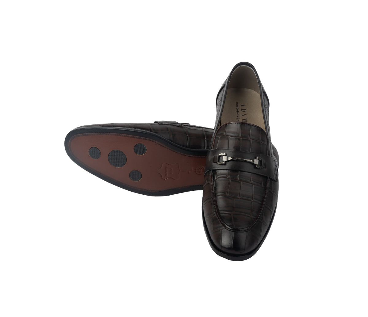 Loafer with Centre Ornament - Black