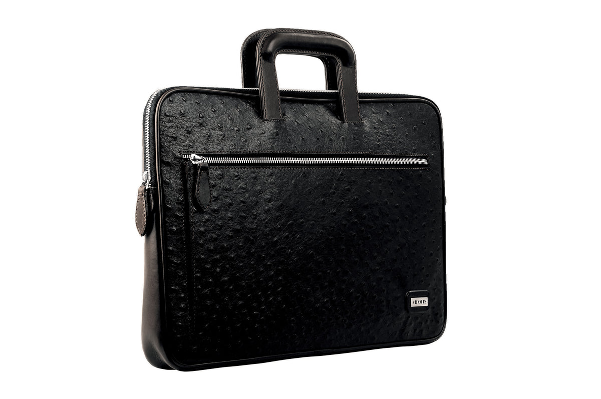 Folder for Documents in Genuine Leather - Black