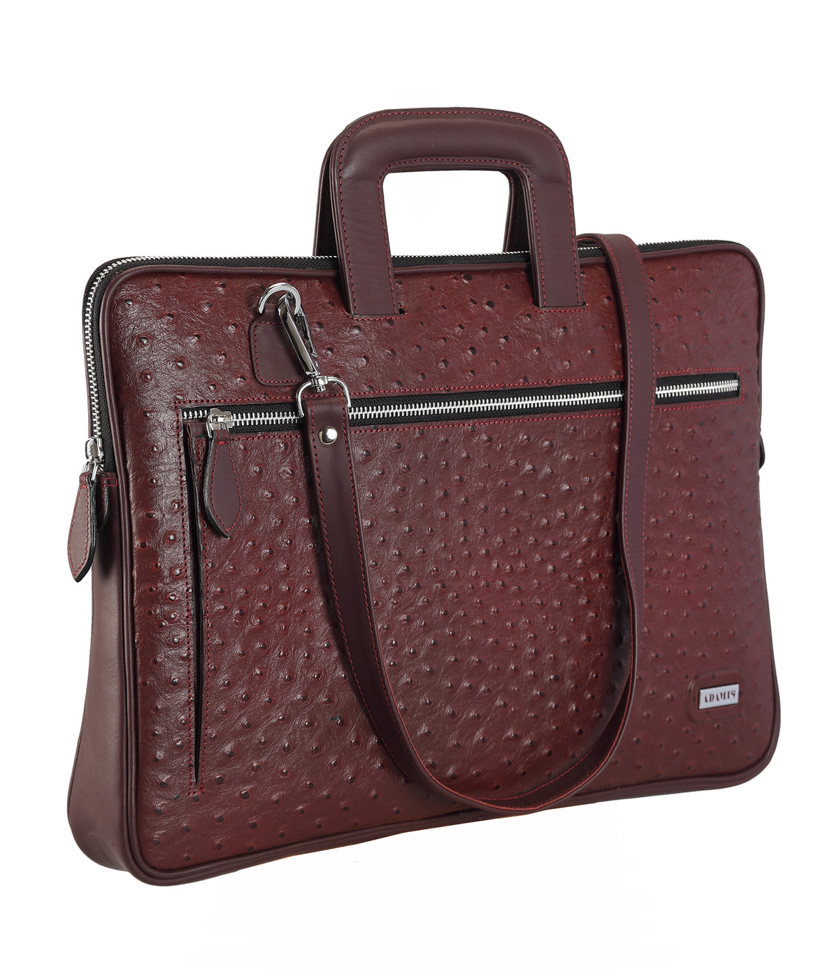 Folder for Documents in Genuine Leather - Wine