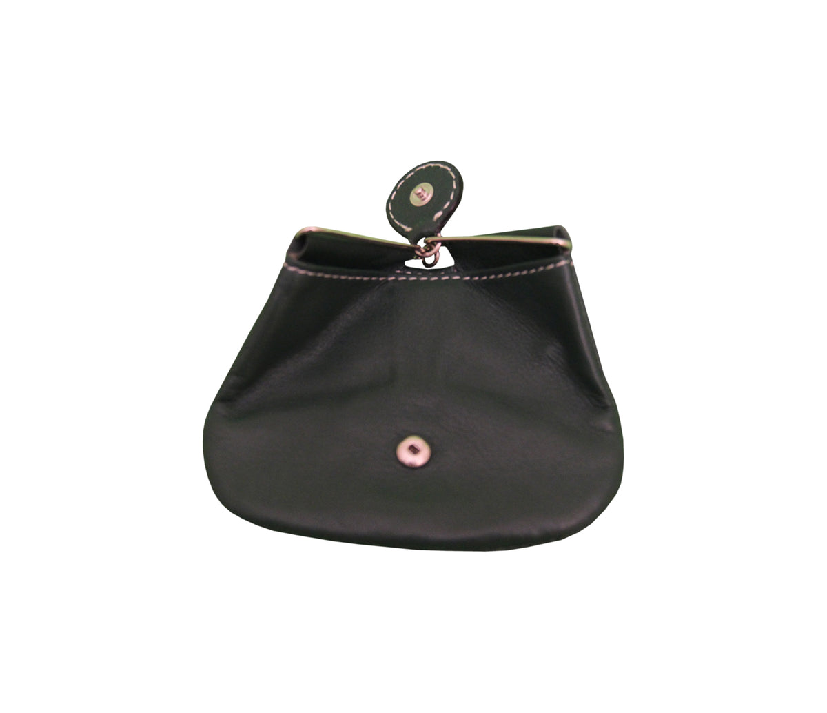 Triangular Shape Mini Coin Purse - Black
