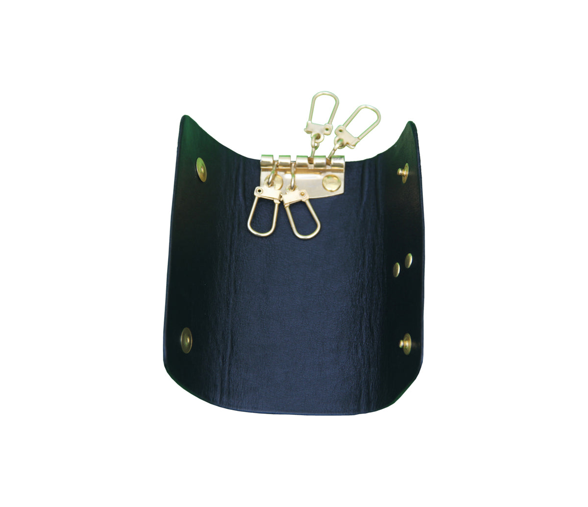 Key chain holder in Genuine Leather - Black