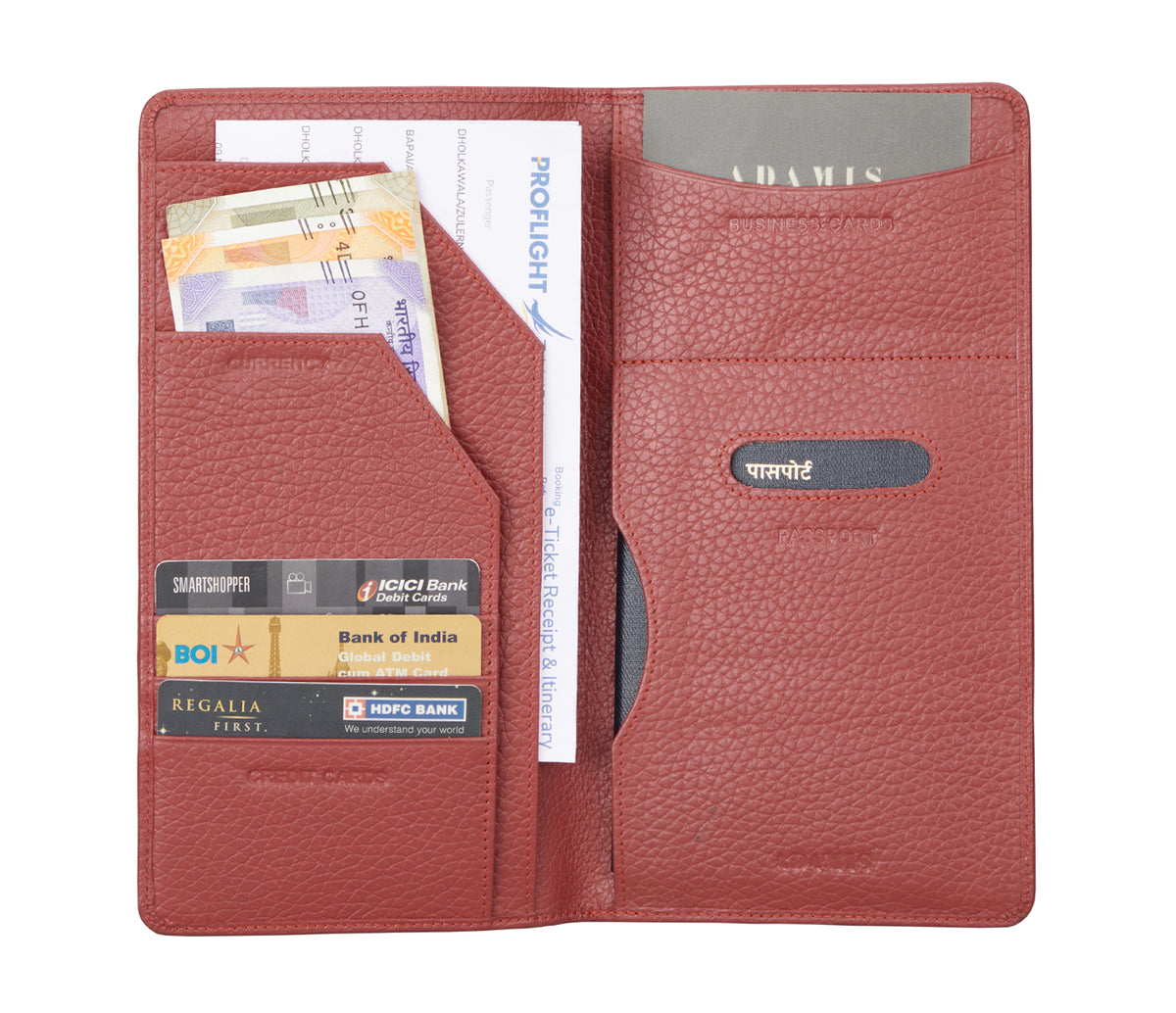 Rafel Travel Wallet - Red