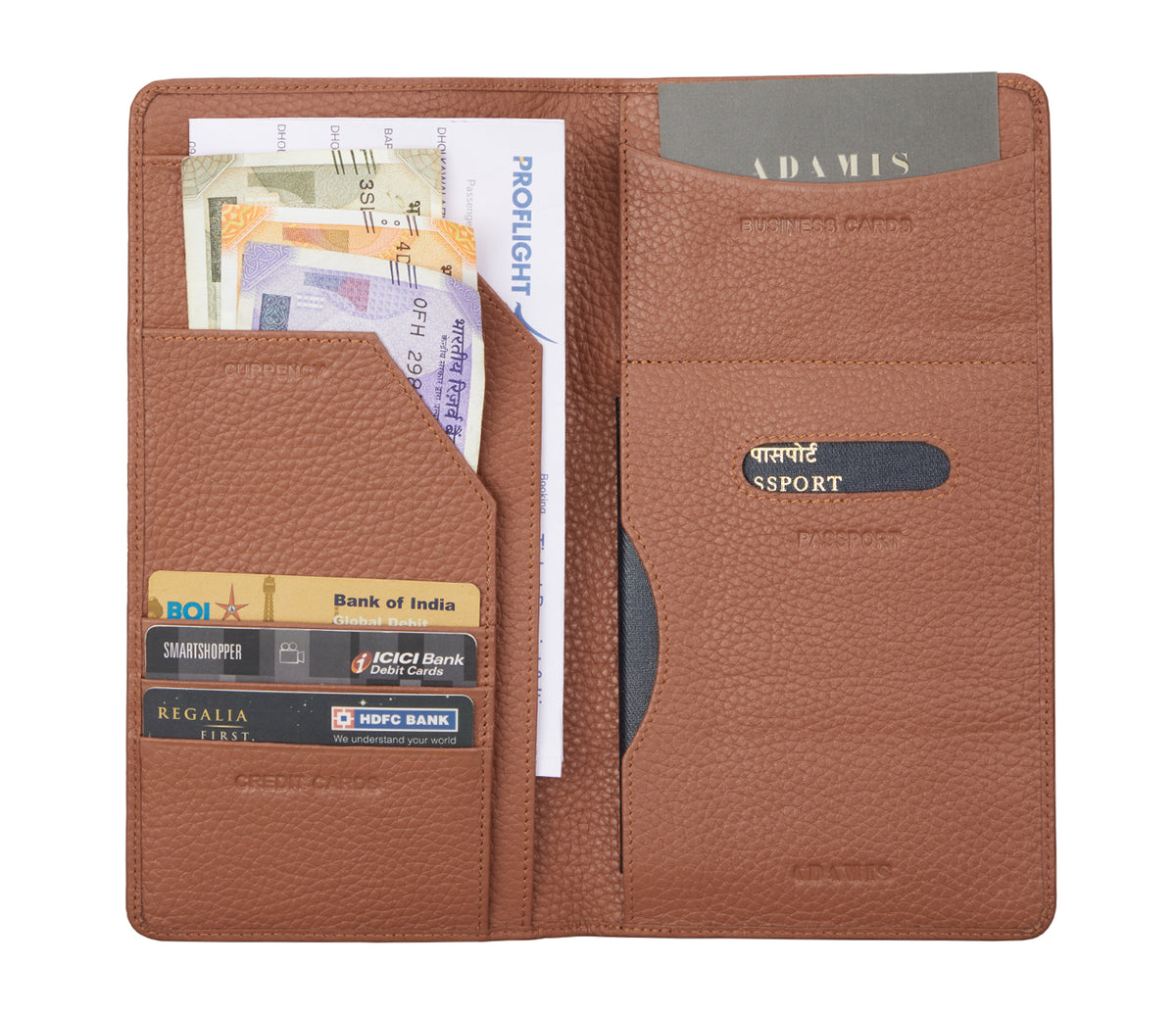Rafel Travel Wallet - Tan