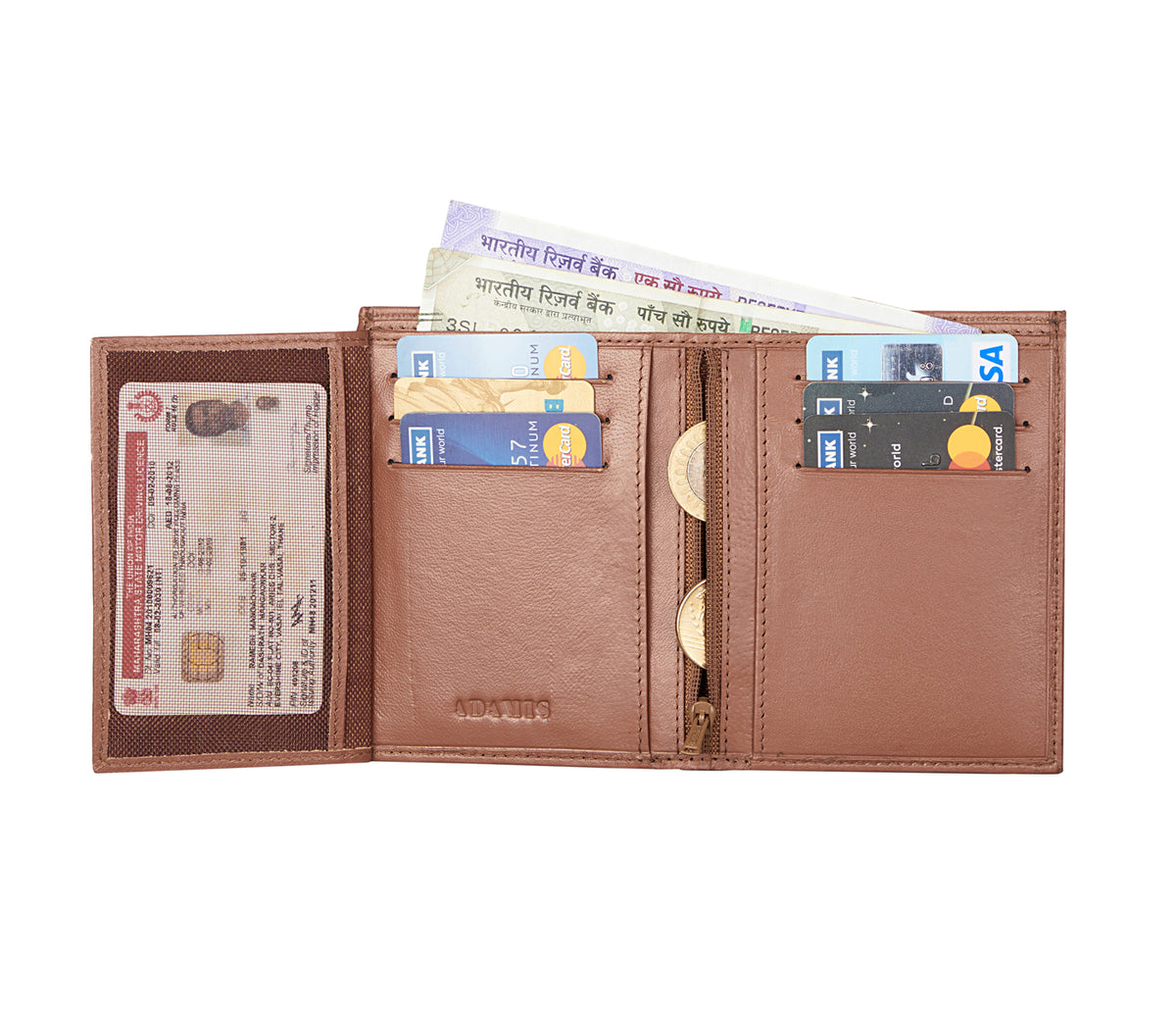 Davide Mens Wallet - Tan