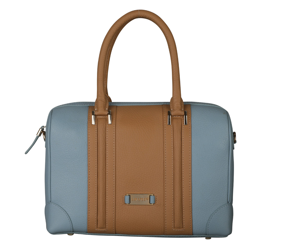 Christa Shoulder Work Bag - Blue / Beige