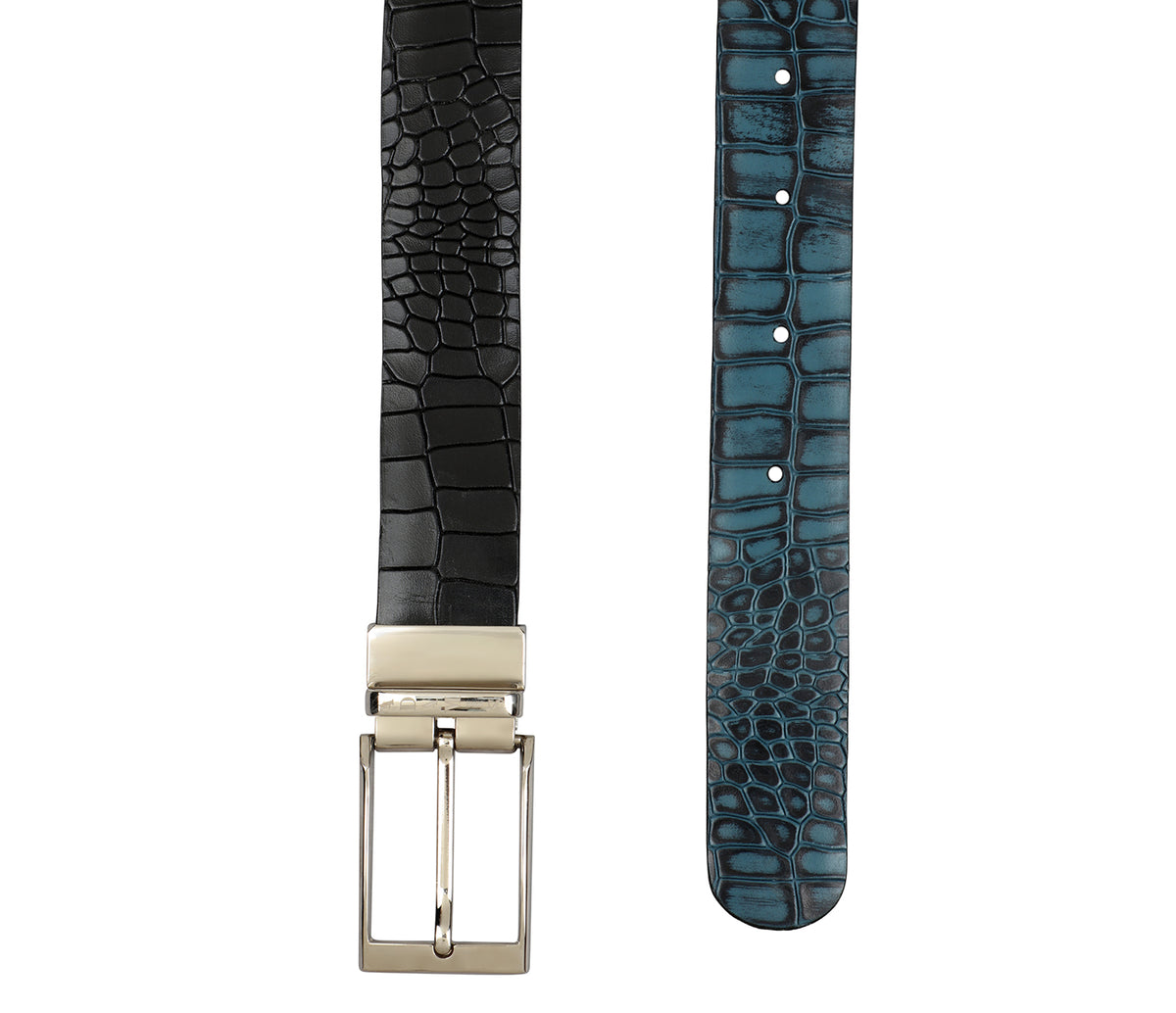 Men's Formal Wear Reversible Belt - Black/Blue