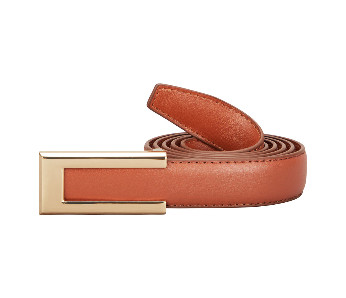 Men's Stylish Belt in Genuine Leather - Tan