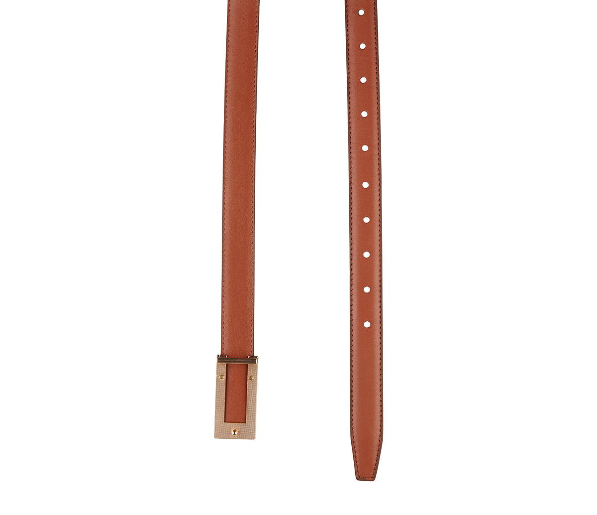 Men's Stylish Belt in Genuine Leather - Tan