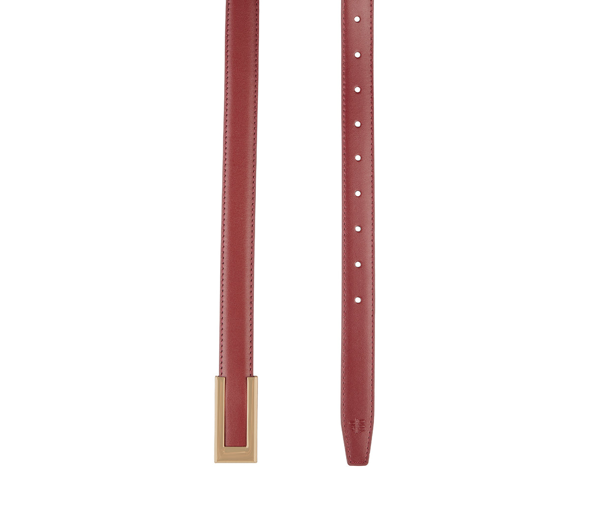 Men's Stylish Belt in Genuine Leather - Wine