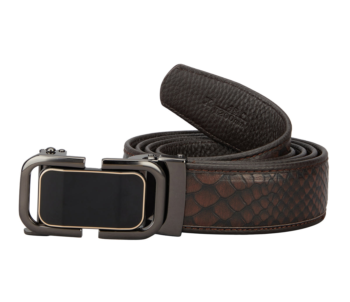 Men's Stylish Belt in Genuine Leather - Brown