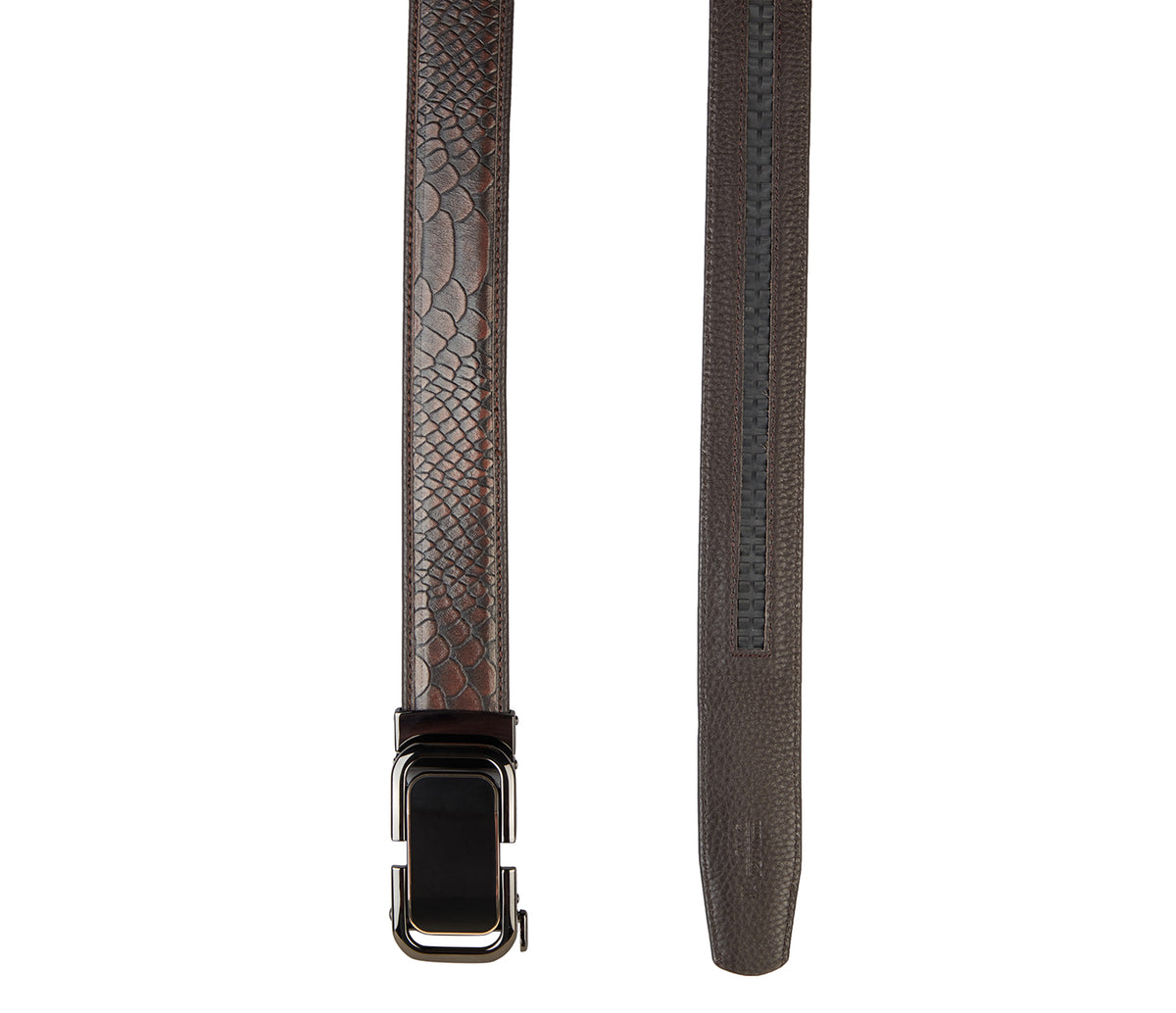 Men's Stylish Belt in Genuine Leather - Brown