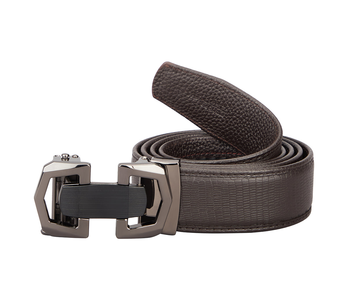 Men's Stylish Belt in Genuine Leather - Brown