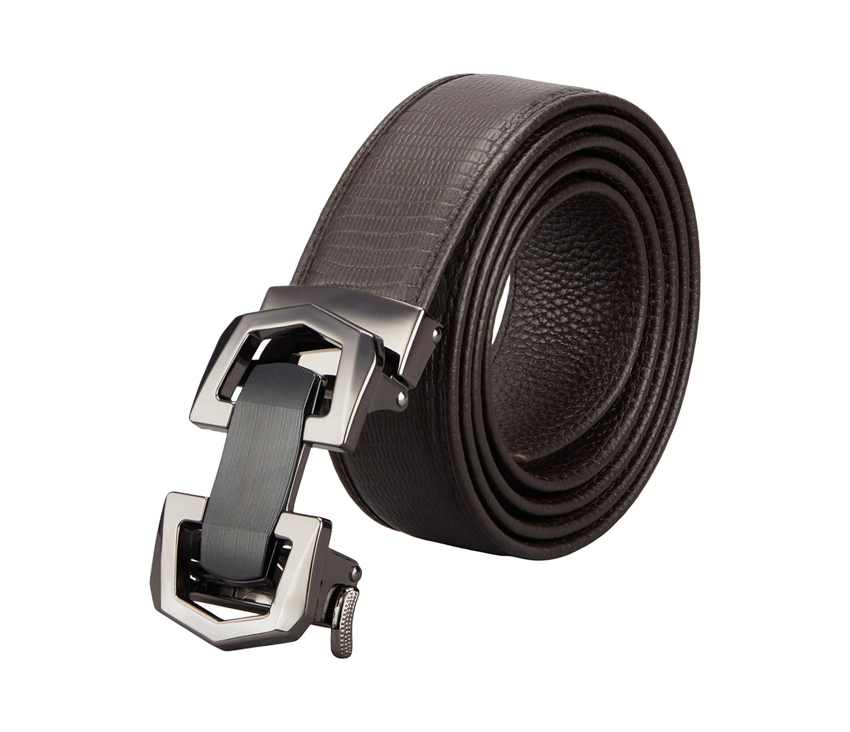 Men's Stylish Belt in Genuine Leather - Brown