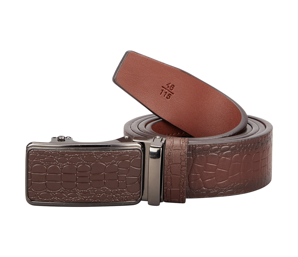 Men's Stylish Belt in Genuine Leather - Brown