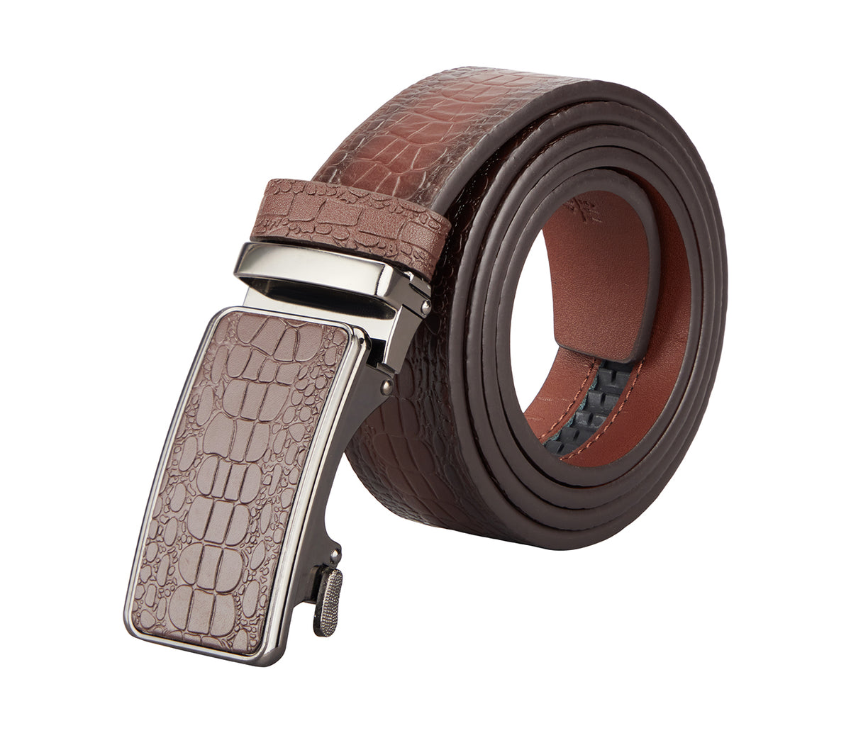 Men's Stylish Belt in Genuine Leather - Brown