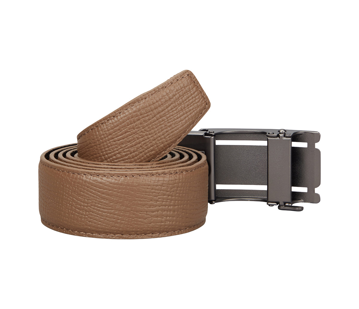 Men's Stylish Belt in Genuine Leather - Beige