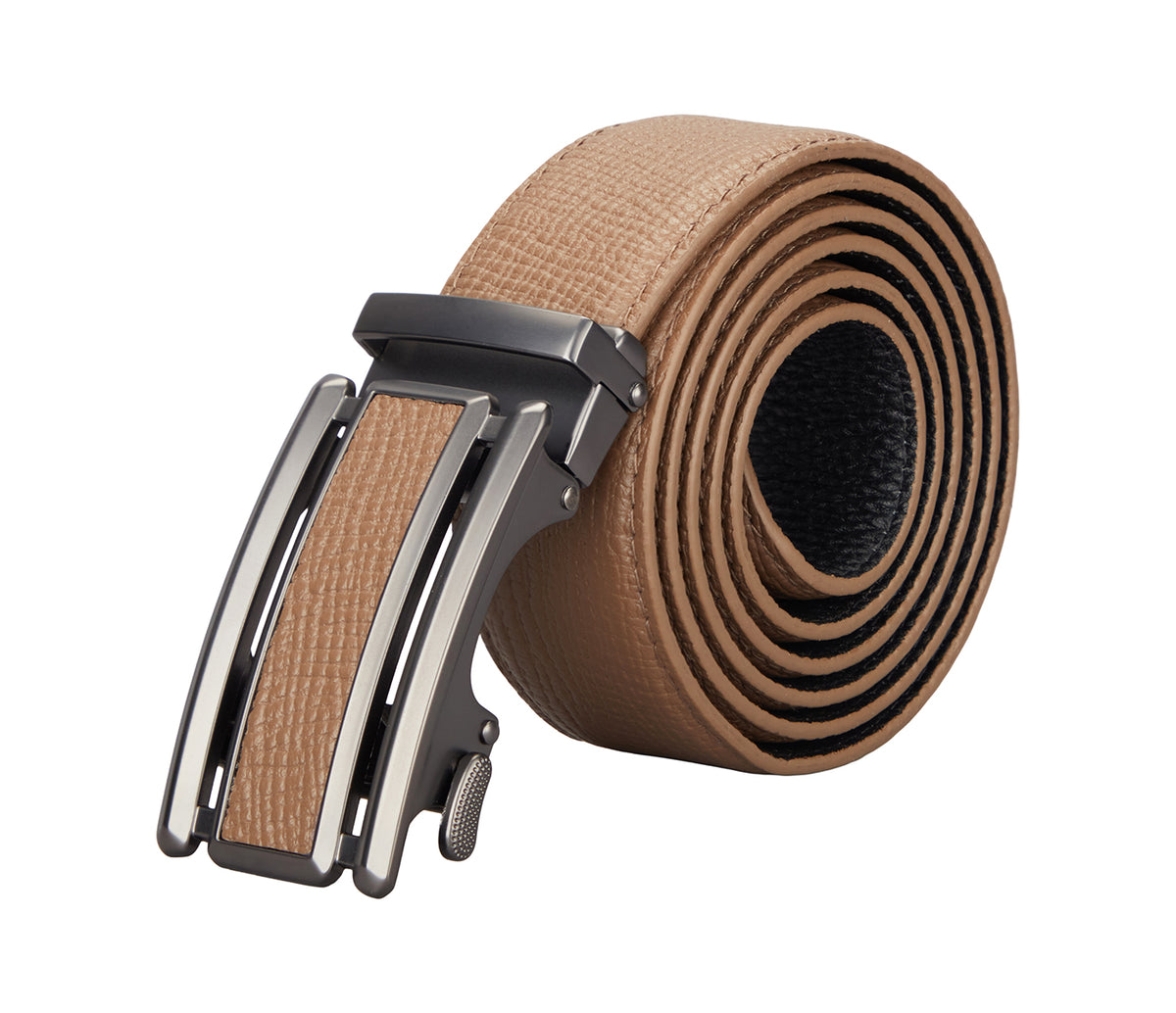 Men's Stylish Belt in Genuine Leather - Beige