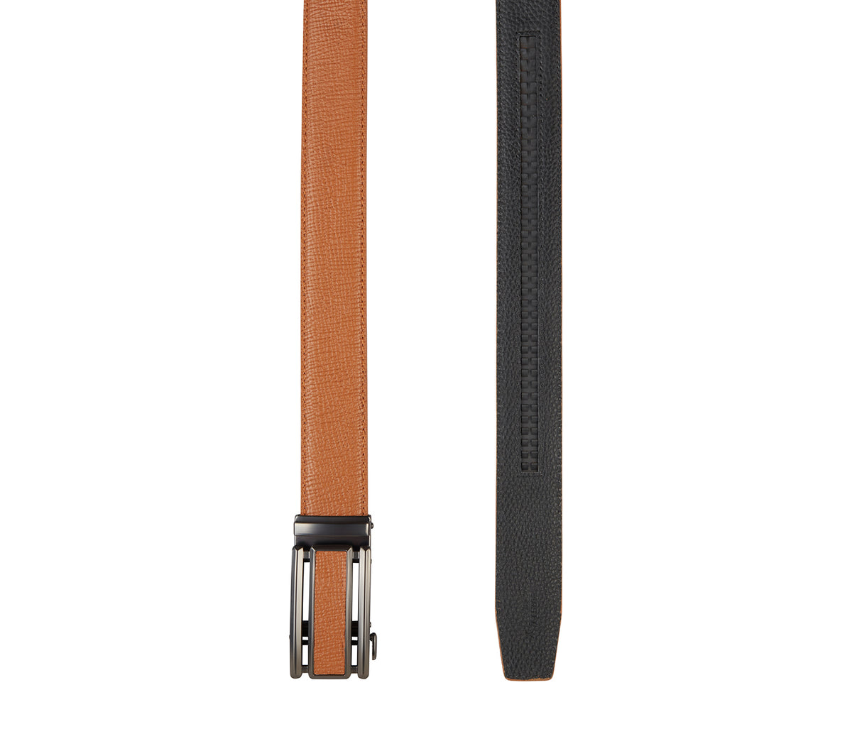 Men's Stylish Belt in Genuine Leather - Tan