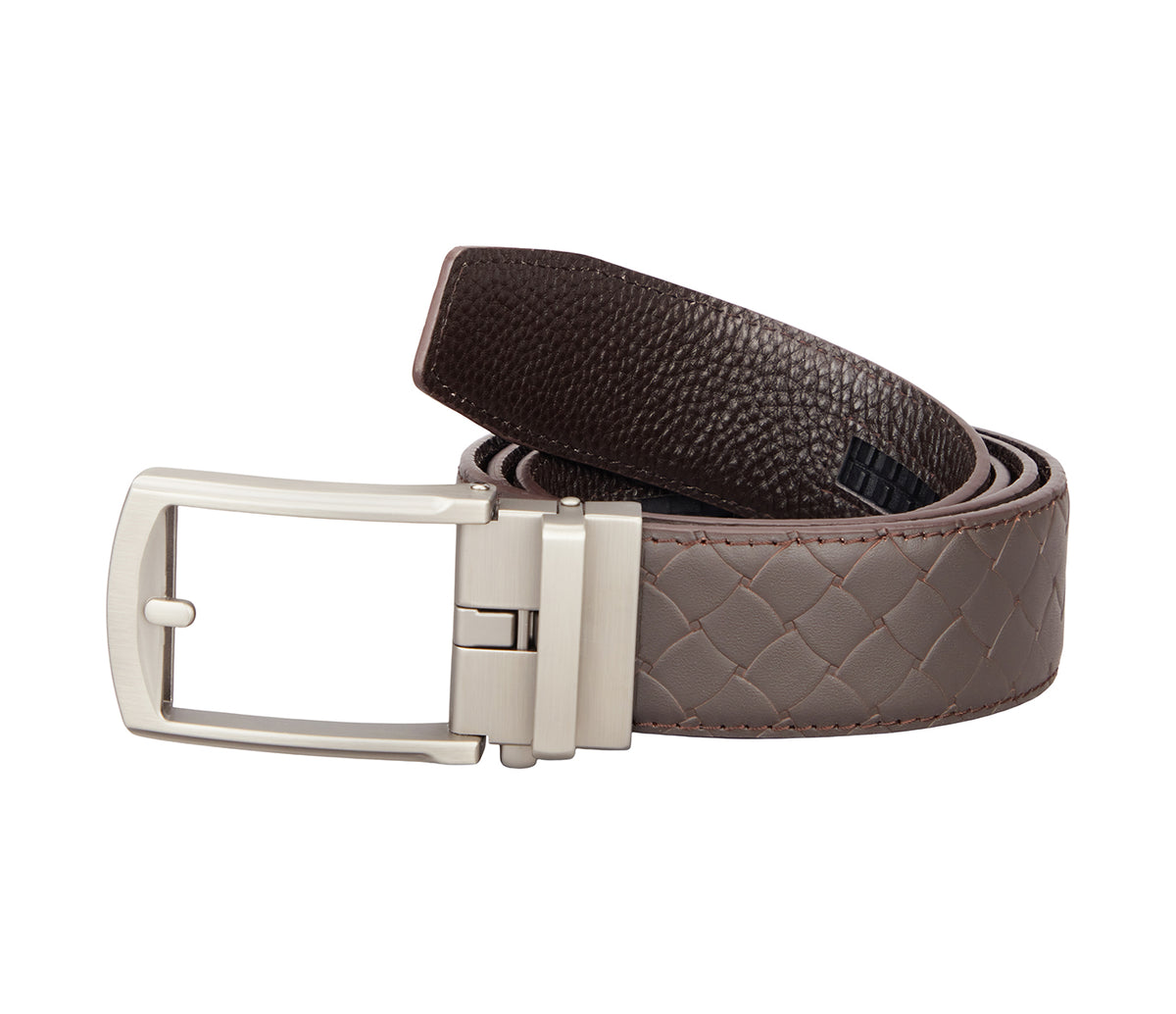 Men's Stylish Belt in Genuine Leather - Brown