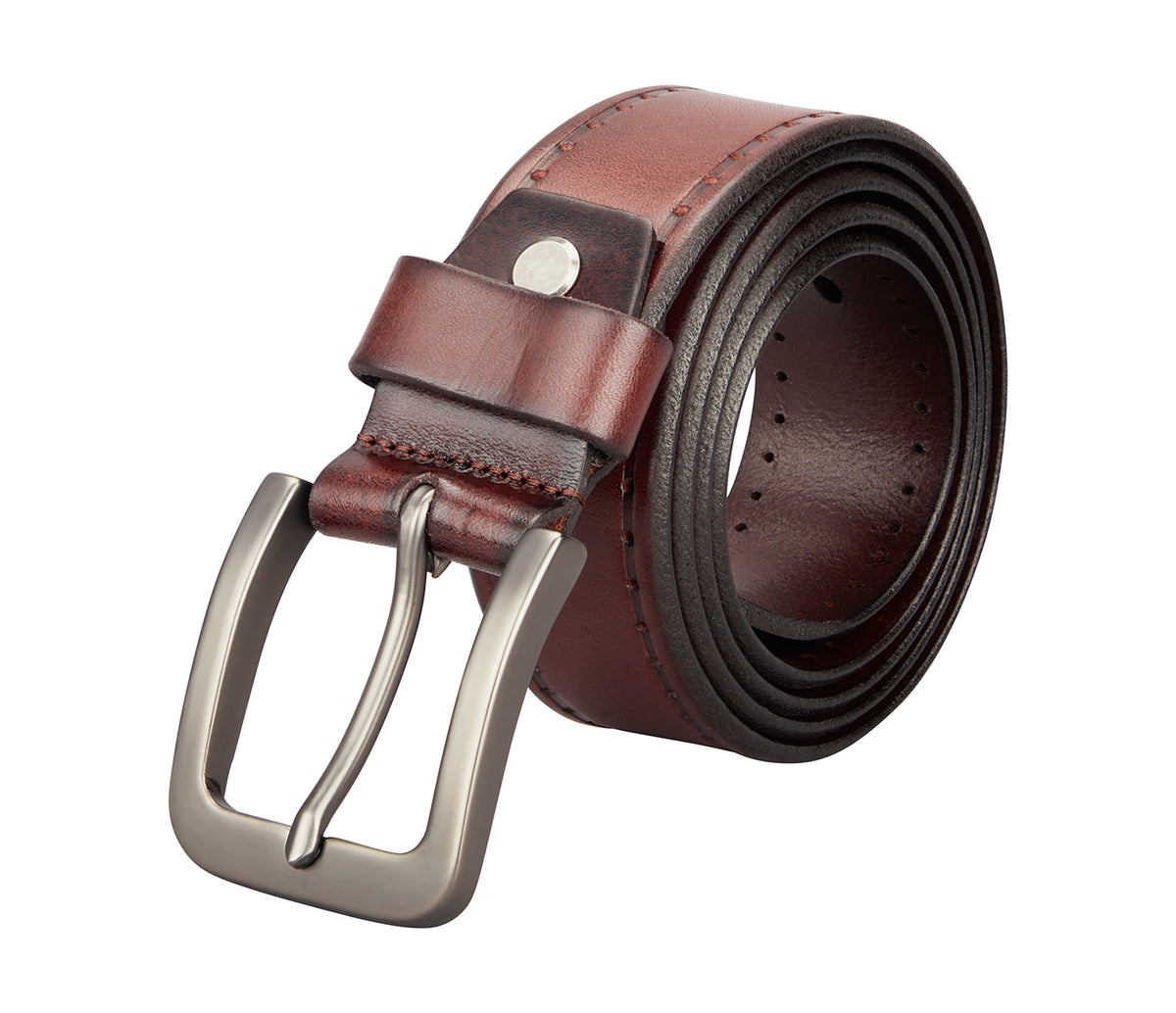 Men's Stylish Belt in Genuine Leather - Brown