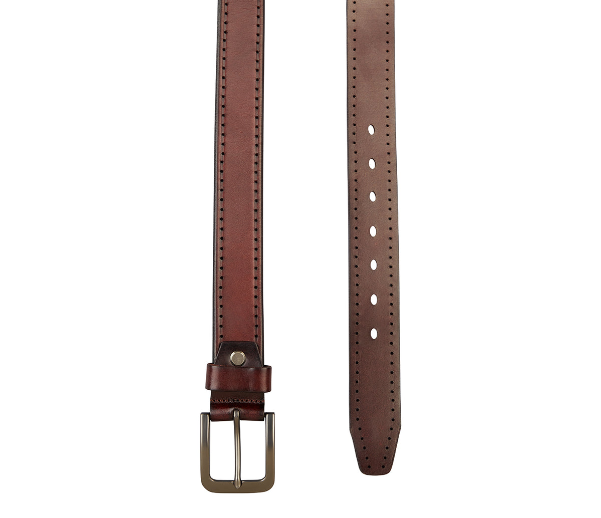 Men's Stylish Belt in Genuine Leather - Brown