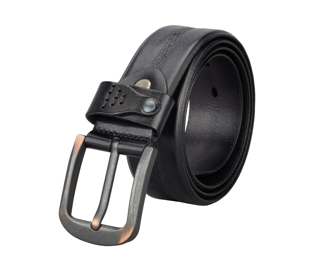 Men's Stylish Belt in Genuine Leather - Black