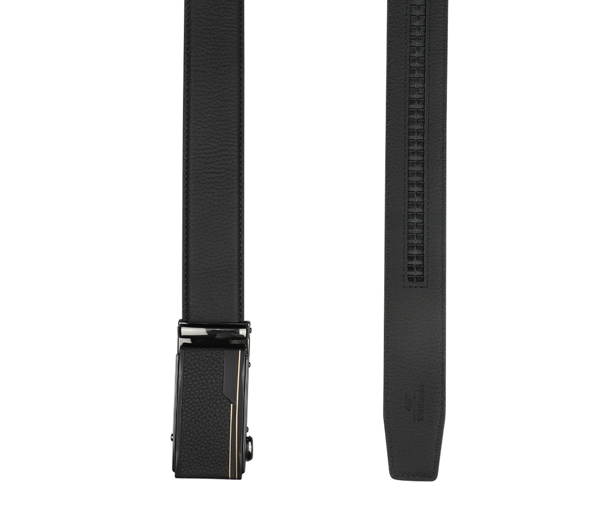 Men's stylish belt in Leather - Black