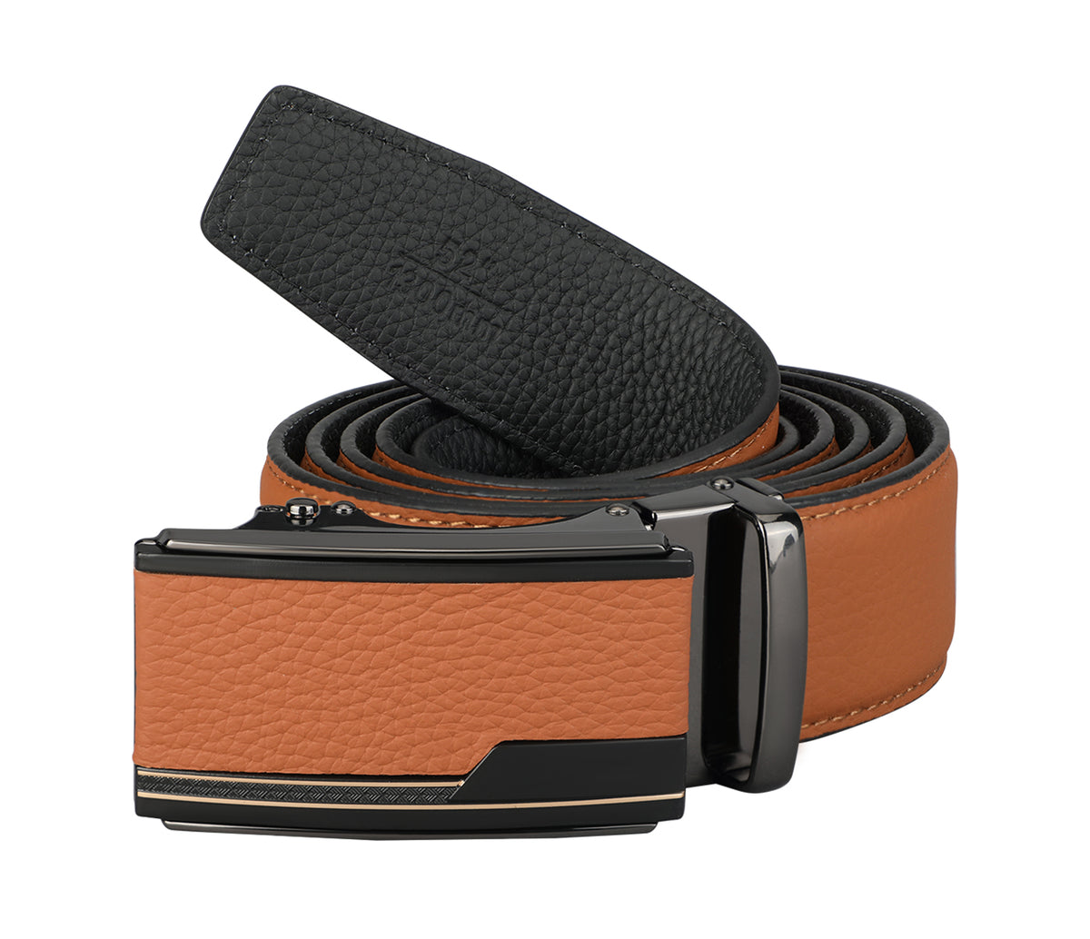 Men's stylish belt in Leather - Tan