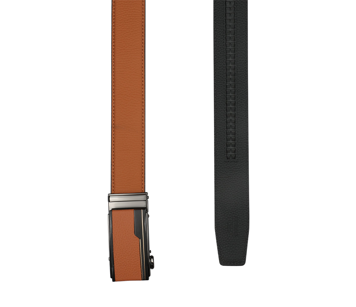 Men's stylish belt in Leather - Tan